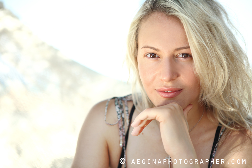 Κατερίνα Αναστασοπούλου - Φωτογράφιση στην Αίγινα